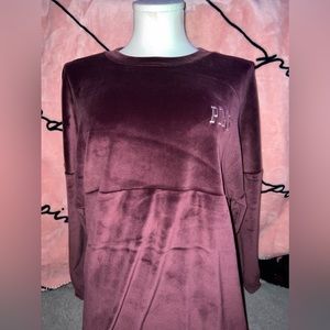 PINK velour long sleeve